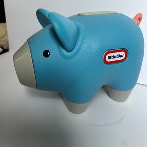 Little tikes vintage piggy bank blue
